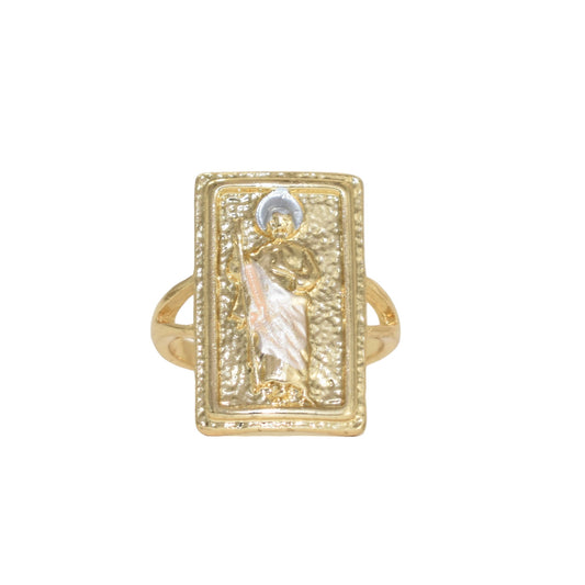 Gold Plated Religious Rings, St Judas Anillos , Protection Rings