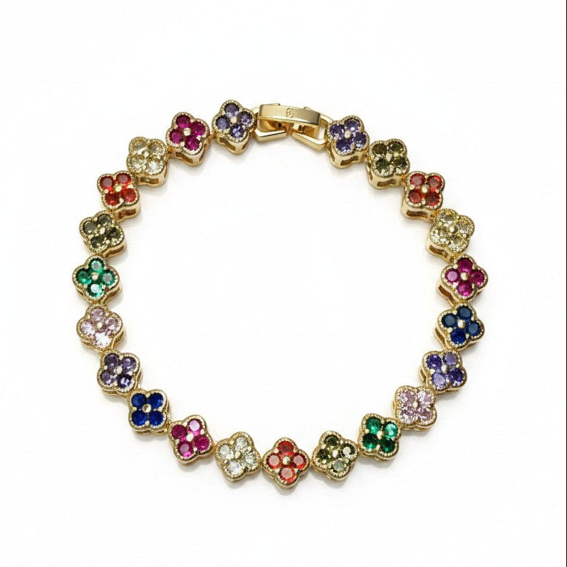 Gold Plated Bracelet Floral Bracelets for Ladies