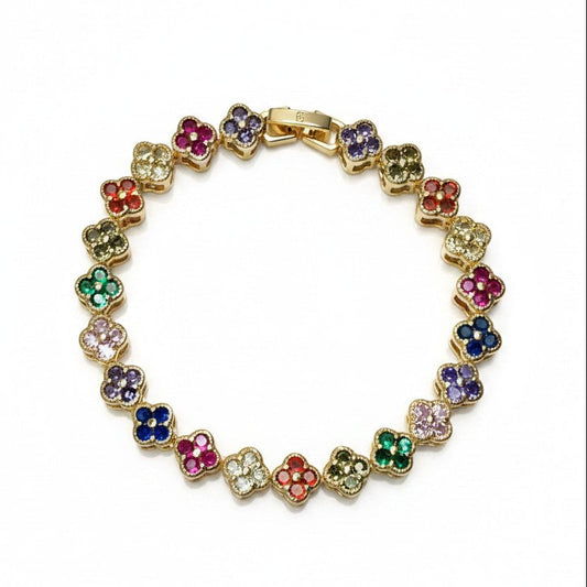 Gold Plated Bracelet Floral Bracelets for Ladies