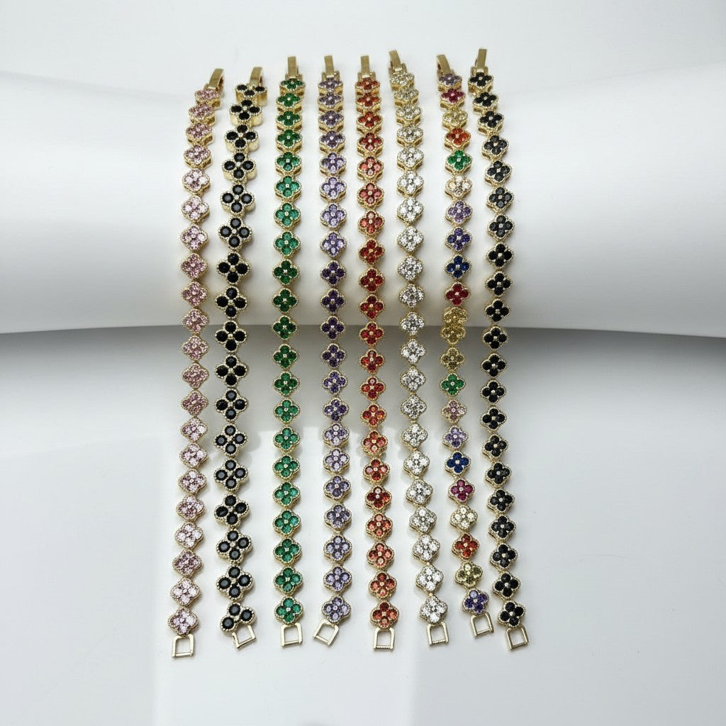 Gold Plated Bracelet Floral Bracelets for Ladies