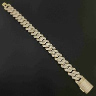 Gold Plated Chains-Monaco Chains and Bracelet - Amafhha Jewels