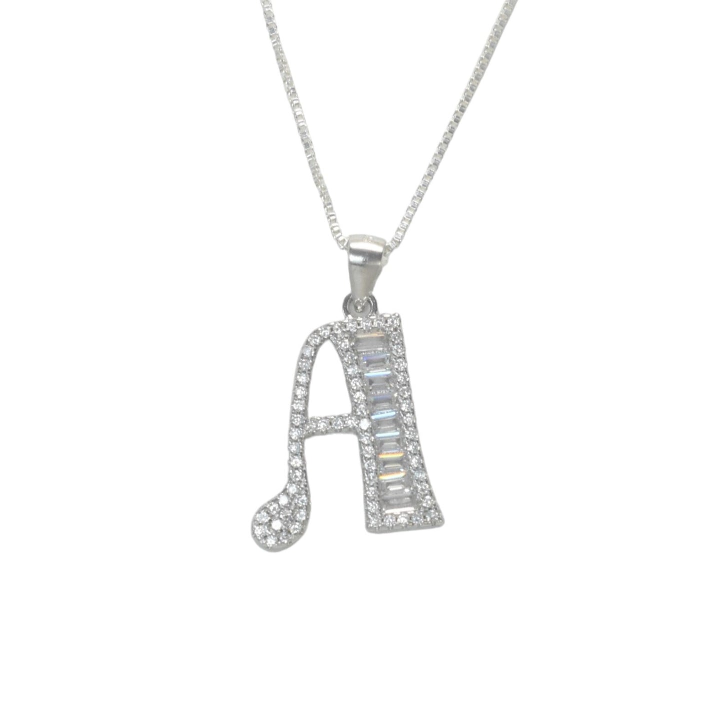 925 Sterling Silver Alphabet Pendant A | Wholesale Jewelry