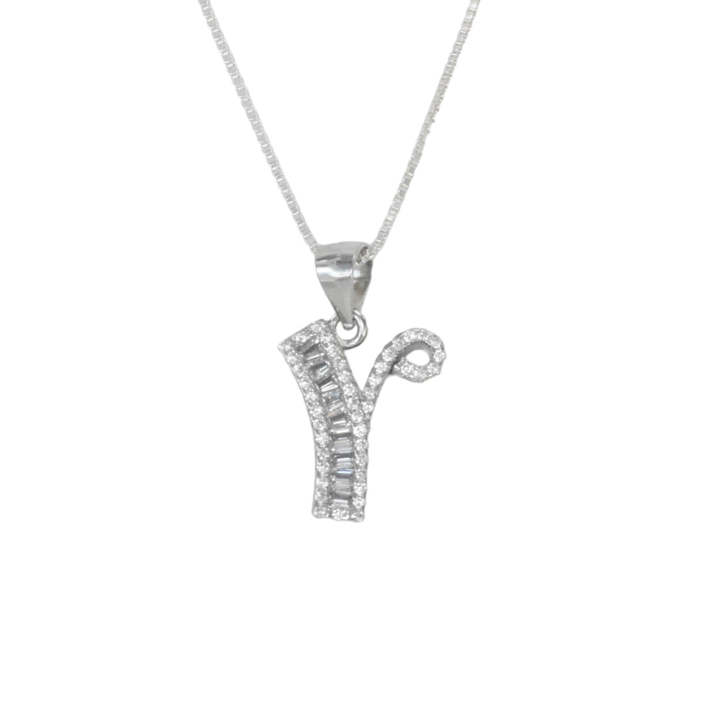 925 Sterling Silver Alphabet Pendant Y | Wholesale Jewelry