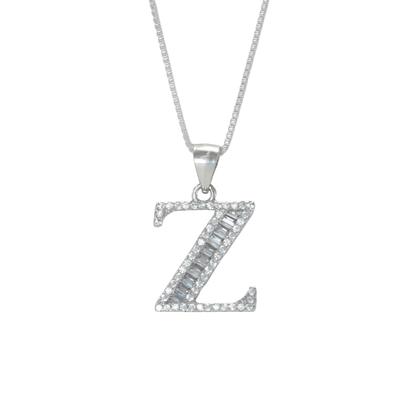 925 Sterling Silver Alphabet Pendant Z | Wholesale Jewelry