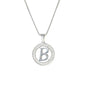 925 Sterling Silver Letter Pendant B | Wholesale Jewelry