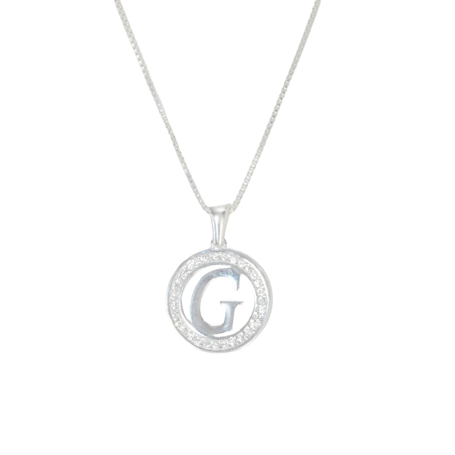 925 Sterling Silver Letter Pendant G | Wholesale Jewelry