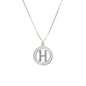 925 Sterling Silver Letter Pendant H | Wholesale Jewelry