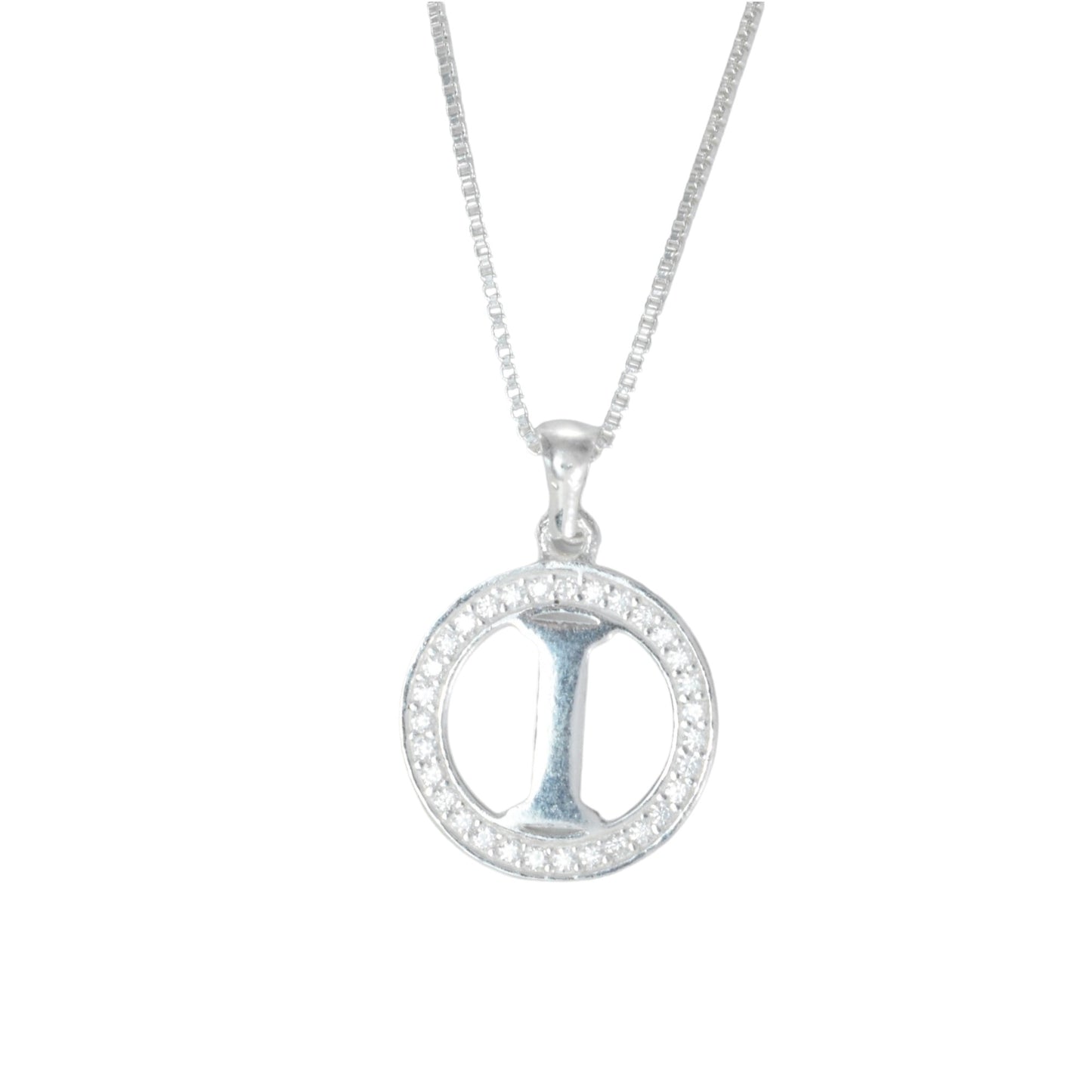 925 Sterling Silver Letter Pendant I | Wholesale Jewelry