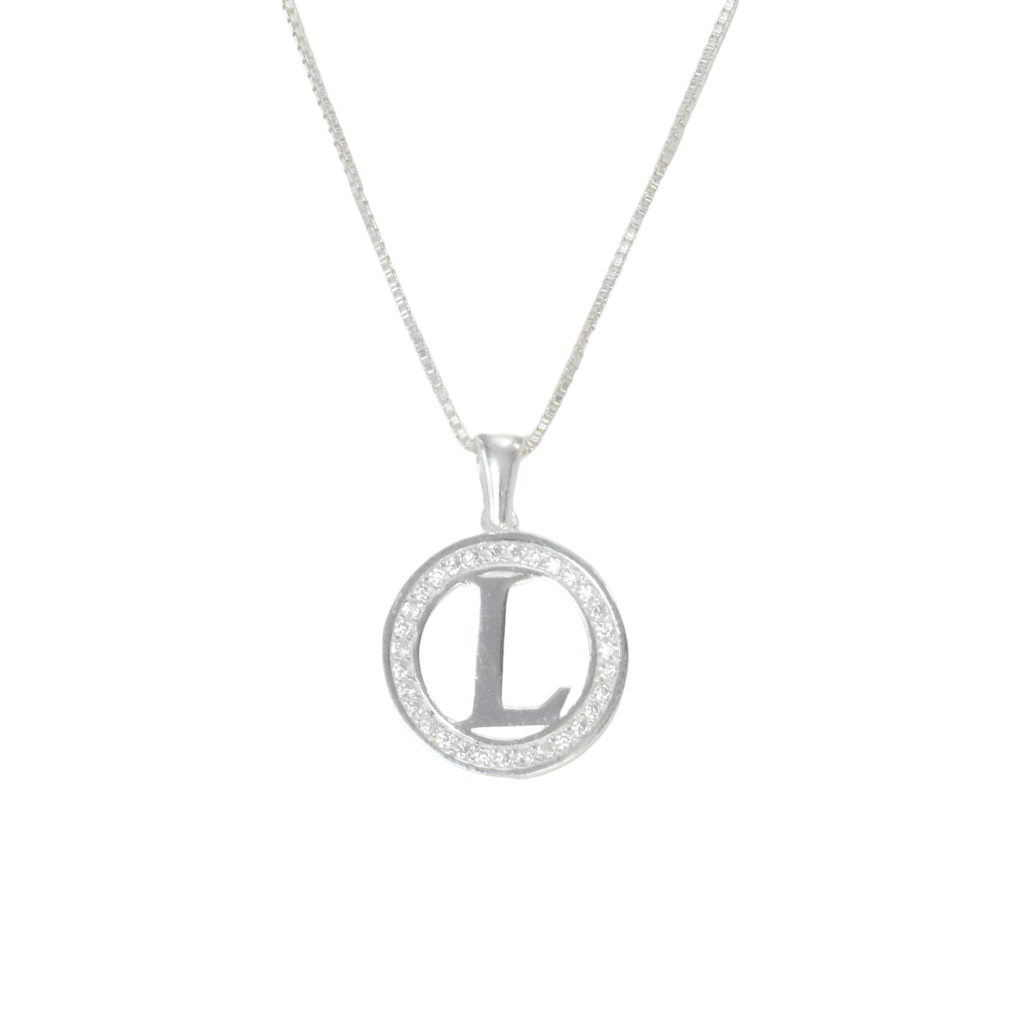 925 Sterling Silver Letter Pendant L | Wholesale Jewelry