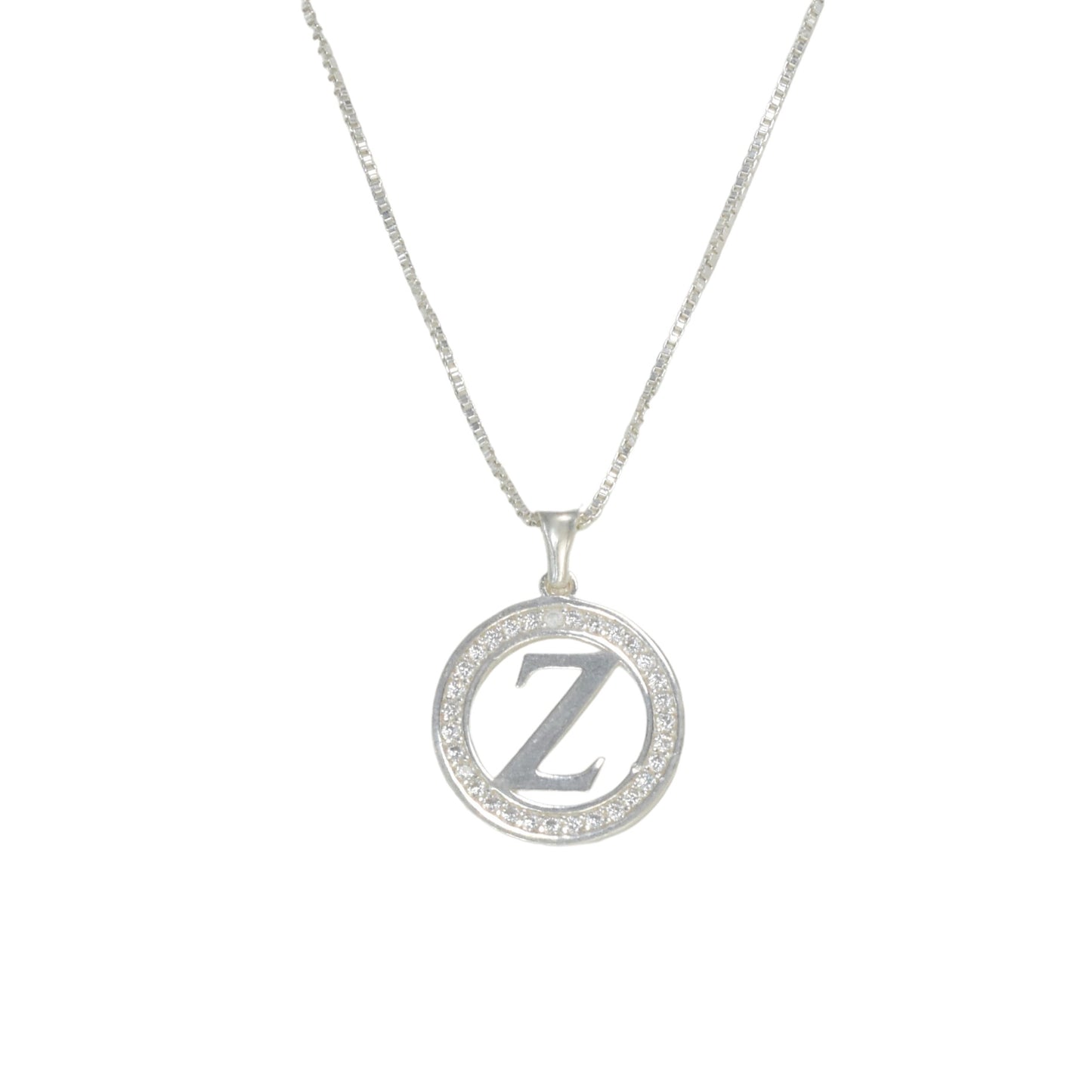 925 Sterling Silver Letter Pendant Z | Wholesale Jewelry