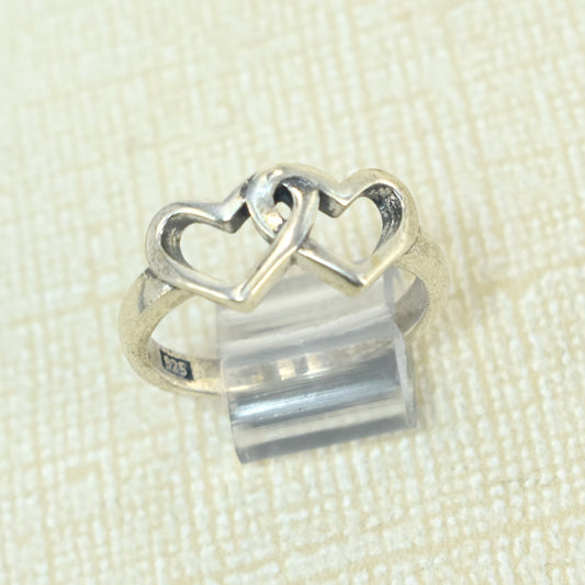 925 Plata Amar Anillos , Love Heart Rings, Sterling Silver Protection Rings