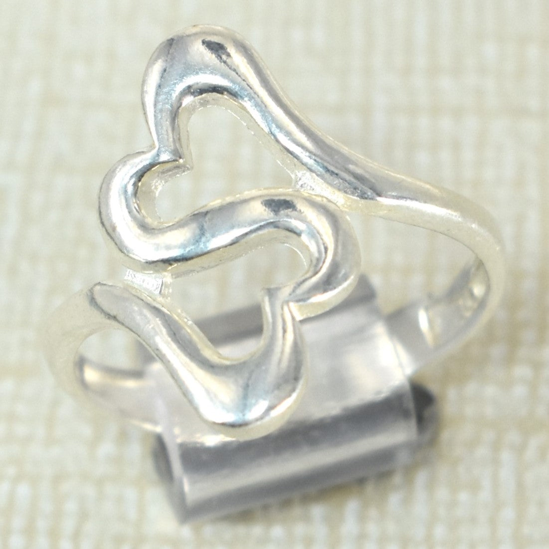 925 Plata Amar Anillos , Love Heart Rings, Sterling Silver Protection Rings