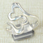 925 Plata Amar Anillos , Love Heart Rings, Sterling Silver Protection Rings