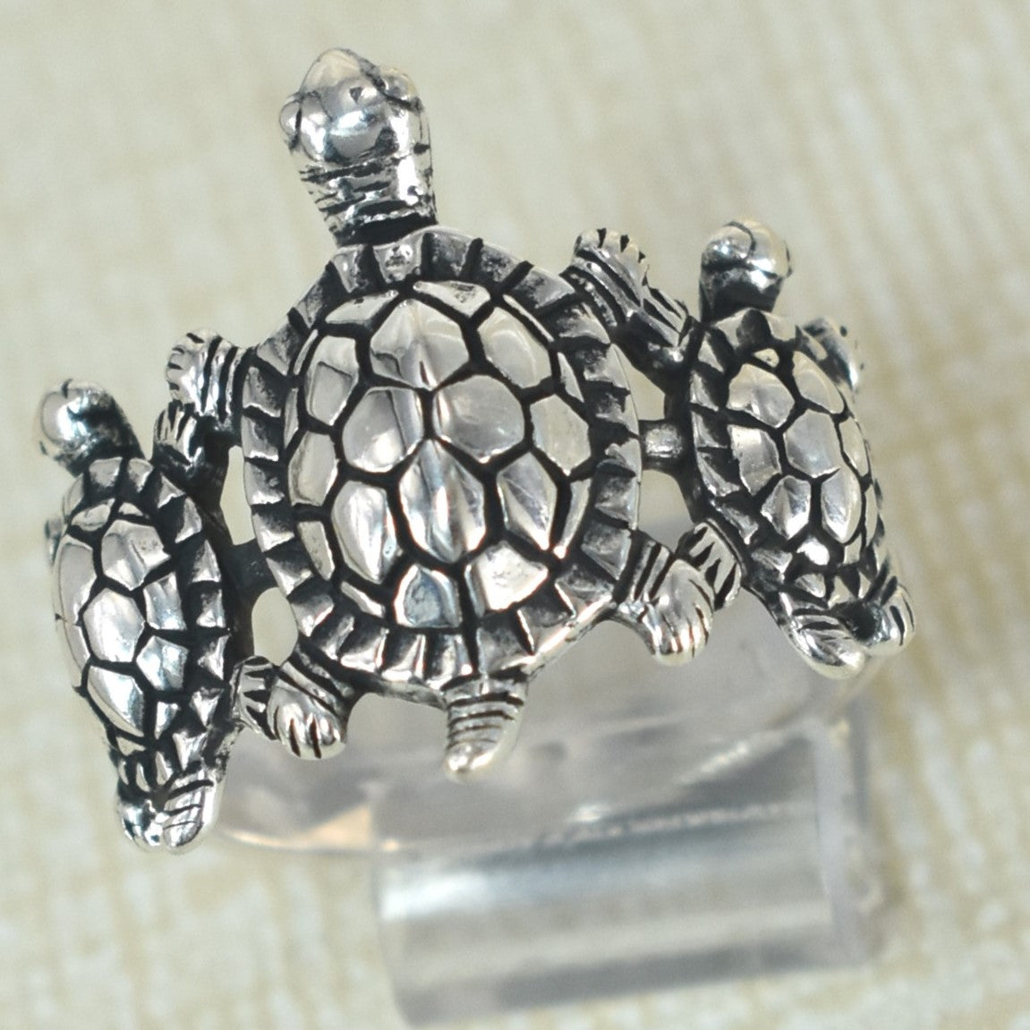 925 Plata Evil Eye Protection Anillos , Sterling Silver Tortuga Protection Rings