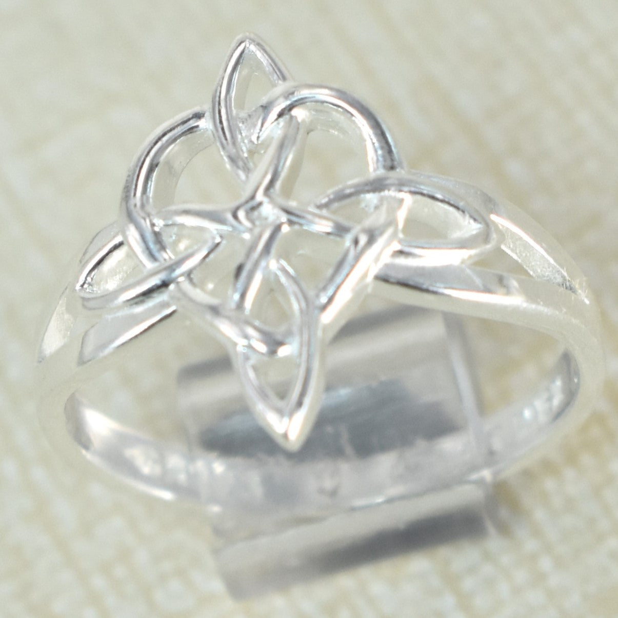 925 Plata Witch Knot Anillos , Sterling Silver Protection Rings