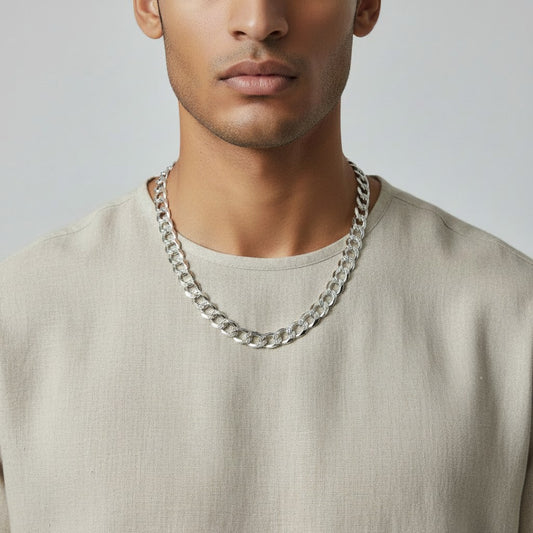 925 Sterling Silver Cuban Chain - Gauge 300
