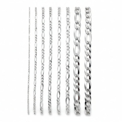 925 Sterling Silver Figaro Chain