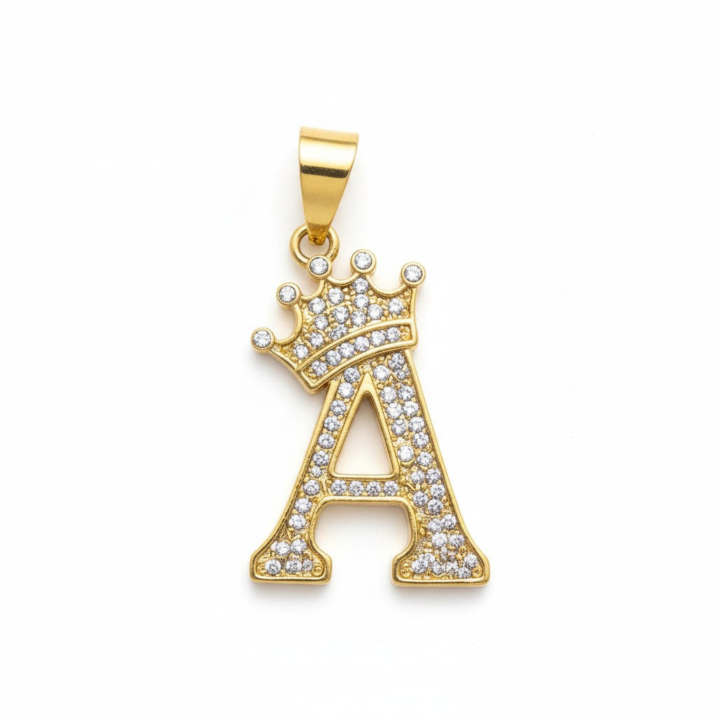 Gold Plated Initial Pendant letter 'A'