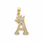 Gold Plated Initial Pendant letter 'A'