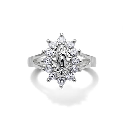 925 Sterling Silver Oval Cluster Ring