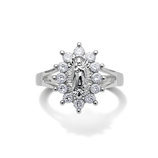 925 Sterling Silver Oval Cluster Ring
