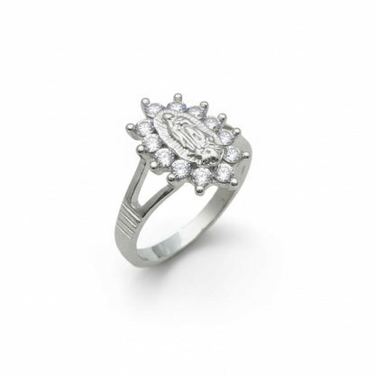 925 Sterling Silver Oval Cluster Ring