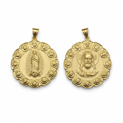 Gold Plated Double Sided Pendant