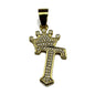 Gold Plated A-Z Crown Initial Pendants CZ