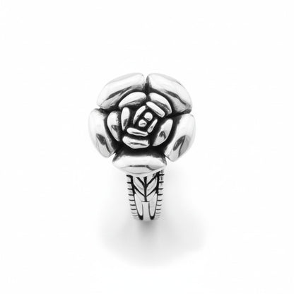 925 Sterling Silver Rose Statement Ring