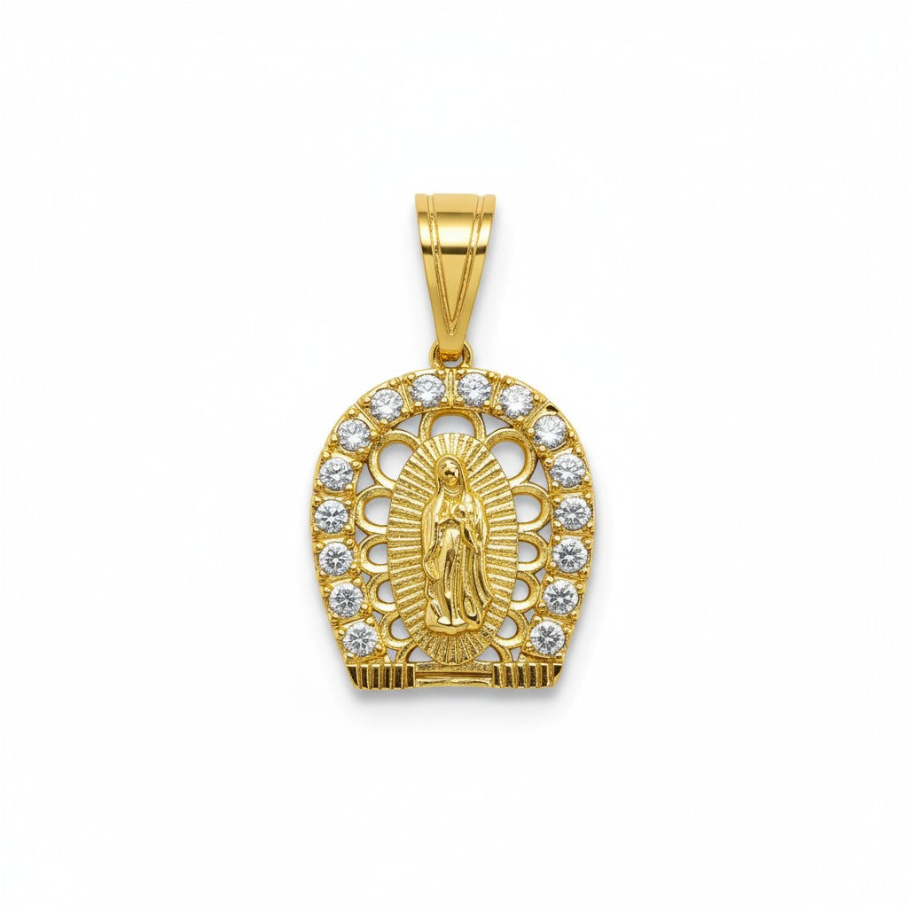 Gold Plated Pendant Our Lady of Guadalupe