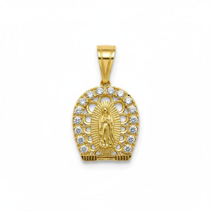 Gold Plated Pendant Our Lady of Guadalupe