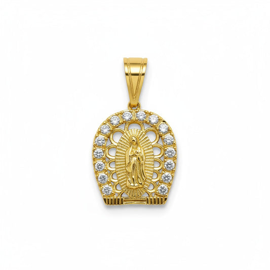 Gold Plated Pendant Our Lady of Guadalupe