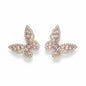 Gold Plated Butterfly Statement Earrings