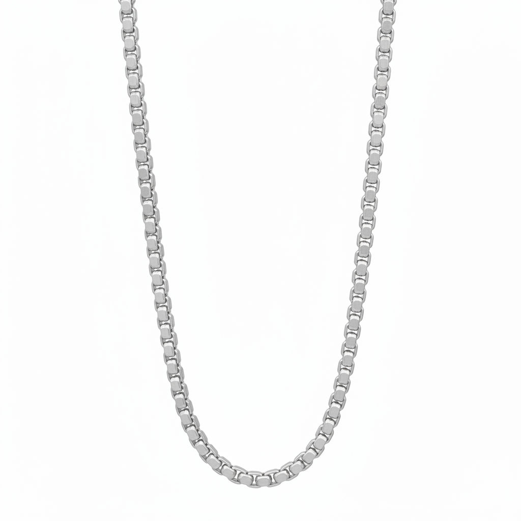 925 Sterling Silver Box Chain 1.3mm - Amafhha Jewels