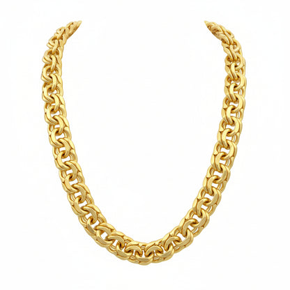 Gold Plated Chino Link Chain - Men's Tejido Necklace