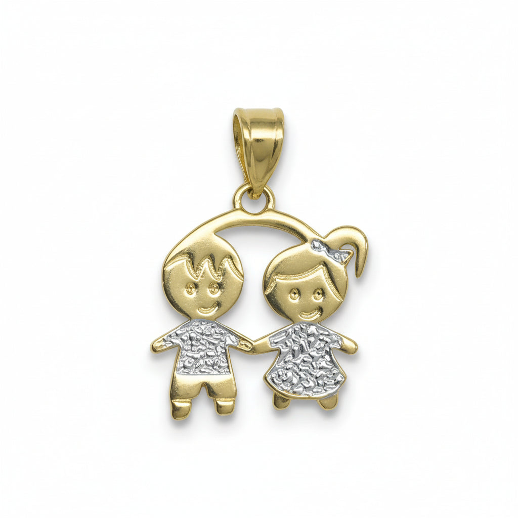 Sweet Siblings | Boy & Girl Duo Pendant - Amafhha Jewels