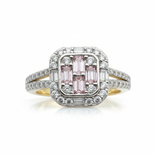 Radiant Cluster Halo Statement Ring