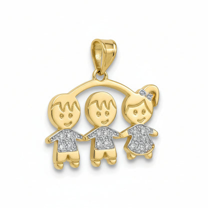 3 Boys or 2 Boys & 1 Girl Pendant Collection - Amafhha Jewels