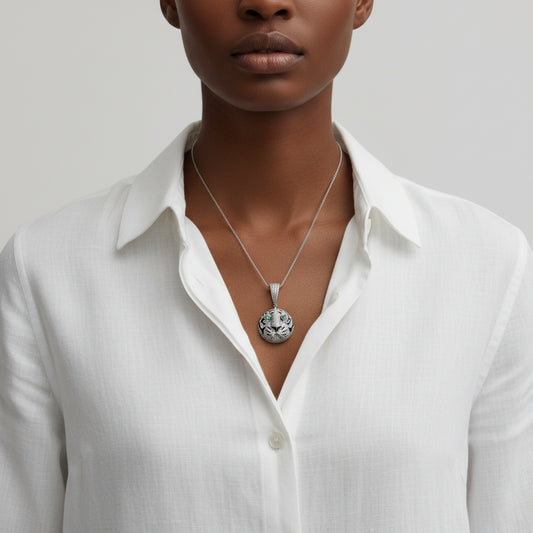 925 Sterling Silver Lion Pendant