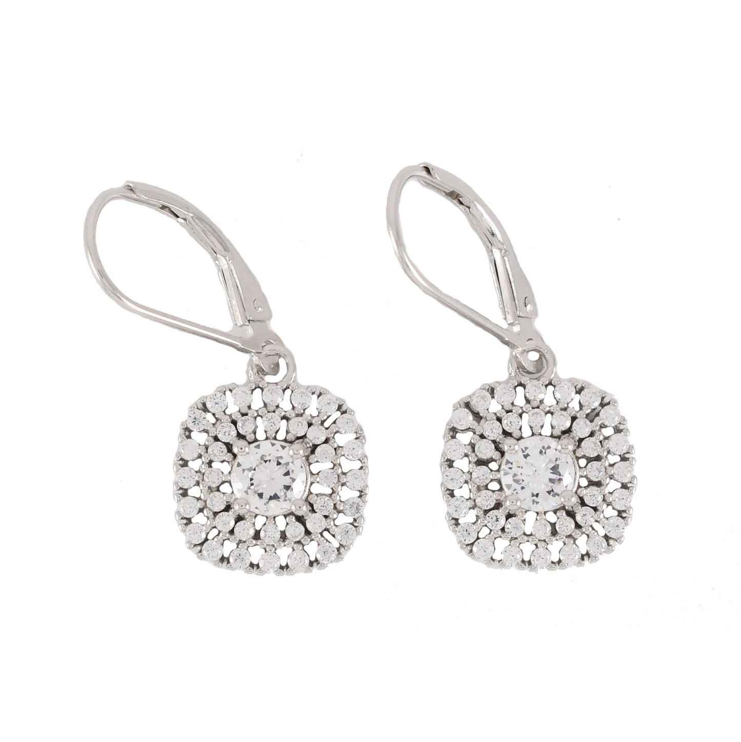 925 Sterling Silver White CZ Earrings | Wholesale Jewelry