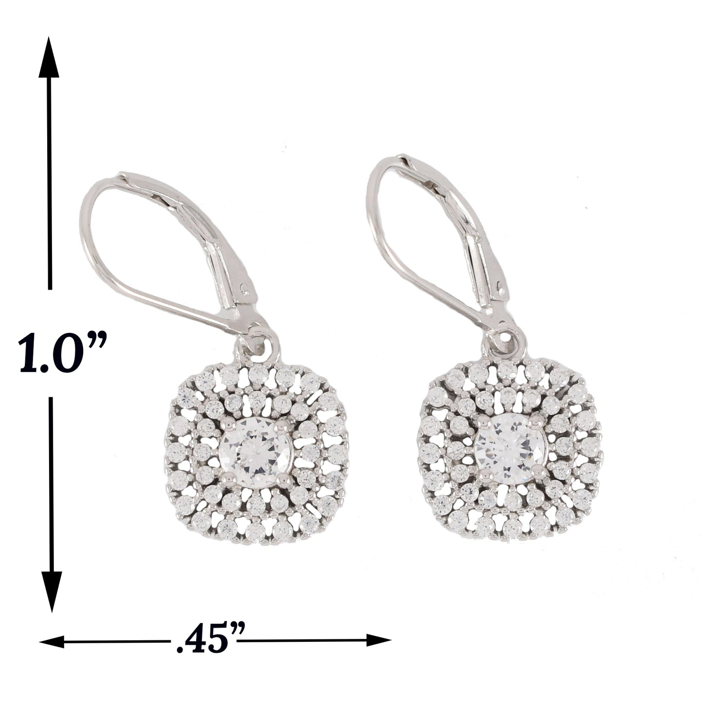 925 Sterling Silver White CZ Earrings | Wholesale Jewelry