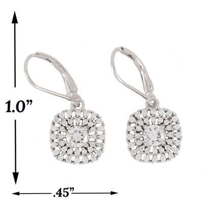 925 Sterling Silver White CZ Earrings | Wholesale Jewelry
