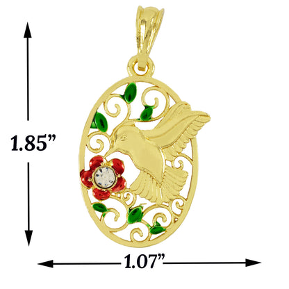 Gold Plated Bird Pendant | Wholesale Jewelry