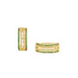 Gold Plated Huggies Earrings with CZ | Wholesale Jewelry
