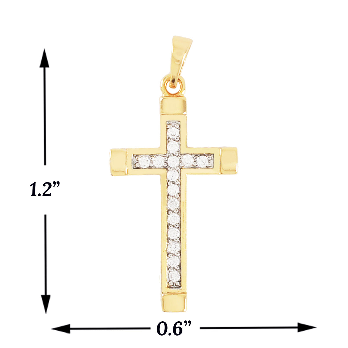 Cross Religious Gold Pendant | Wholesale Jewelry