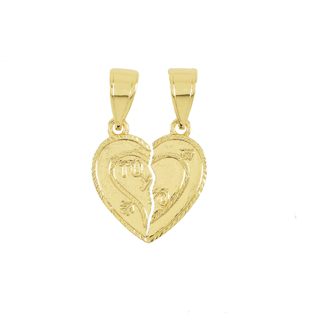 Gold Plated Heart Pendant | Wholesale Jewelry