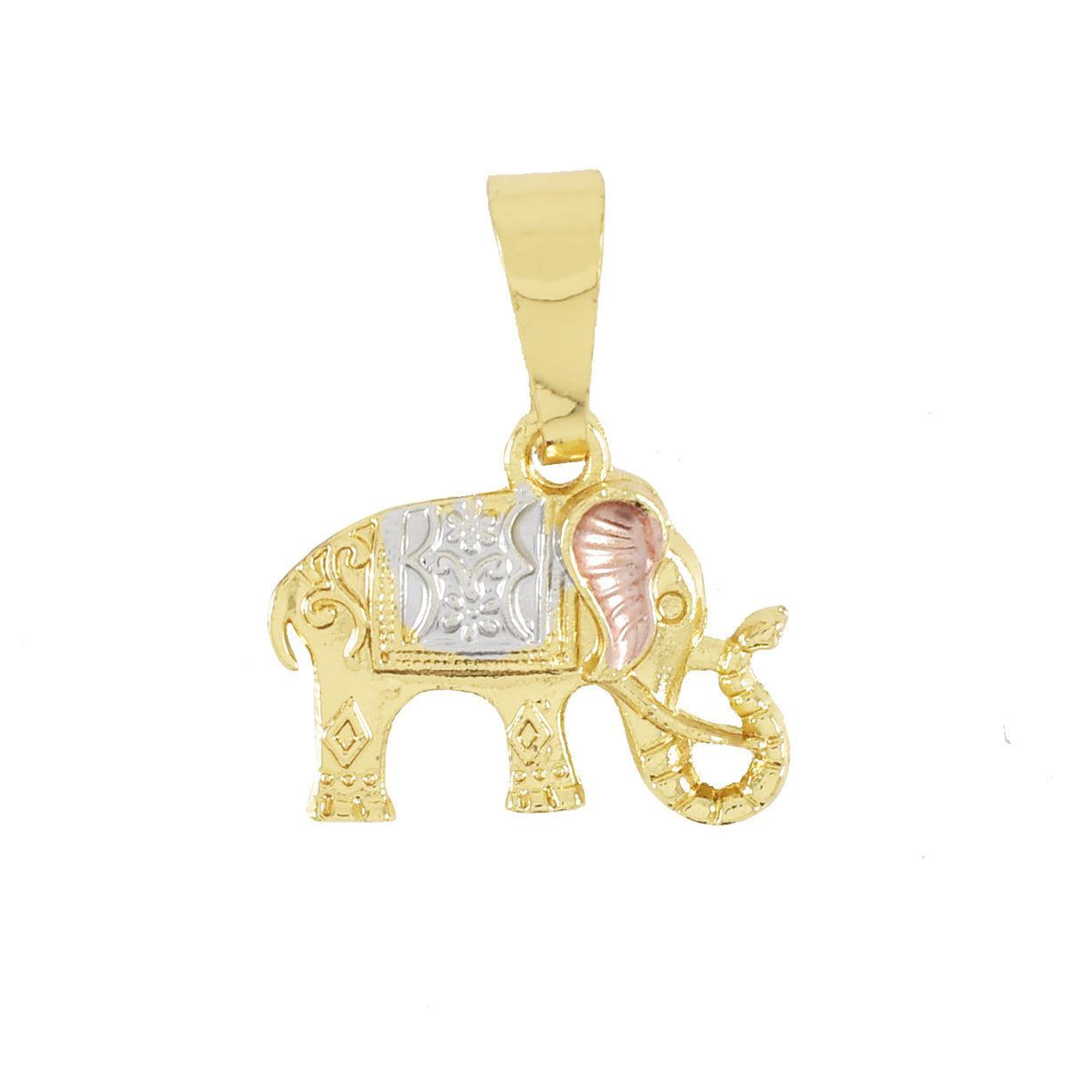 Gold Plated Elephant Pendant | Wholesale Jewelry