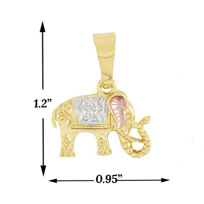 Gold Plated Elephant Pendant | Wholesale Jewelry