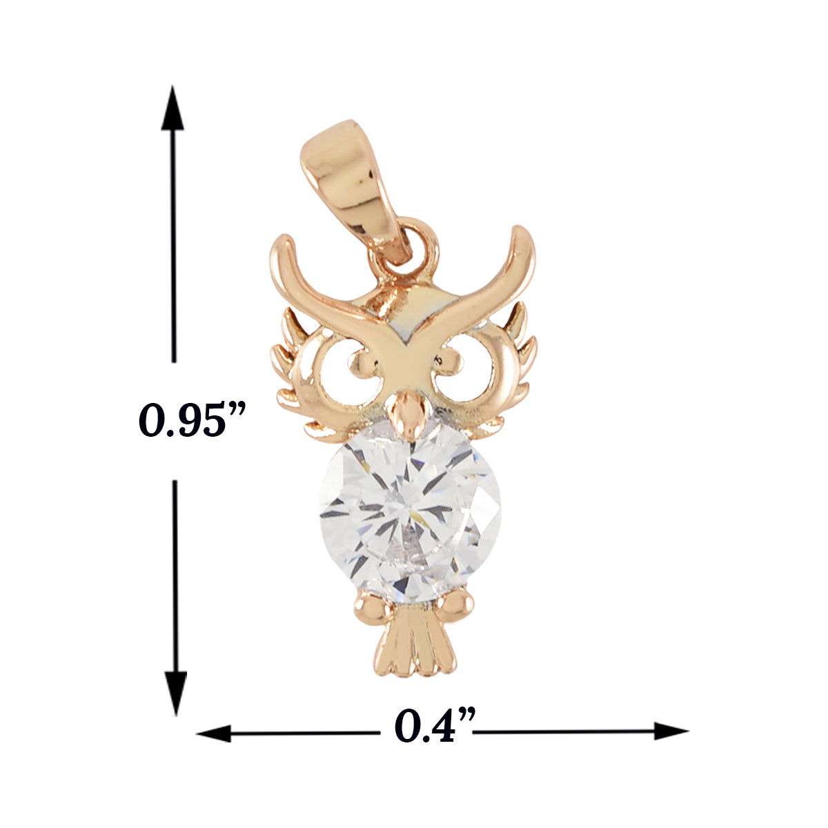 Gold Plated owl pendant | Wholesale Jewelry