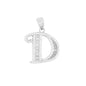 925 Sterling Silver Alphabet Pendant A-Z | Wholesale Jewelry